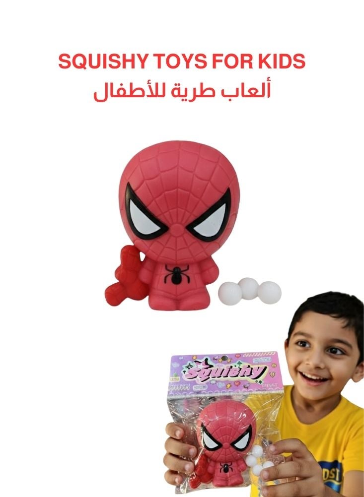 بريميم لعبة سبايدرمان المصغرة القابلة للضغط - شخصية مارفل الخارقة القابلة للجمع مع كرات إسفنجية - Image 1